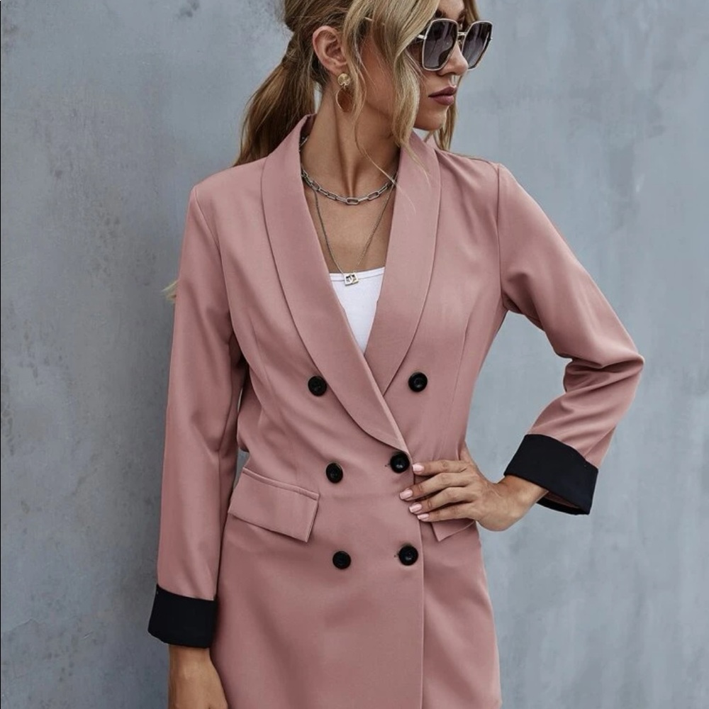 Dusky pink blazer